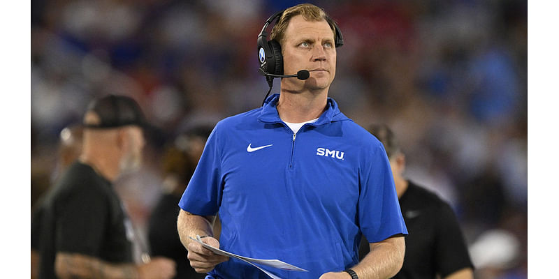 SMU football coach Rhett Lashlee gives honest take on first CFB rankings