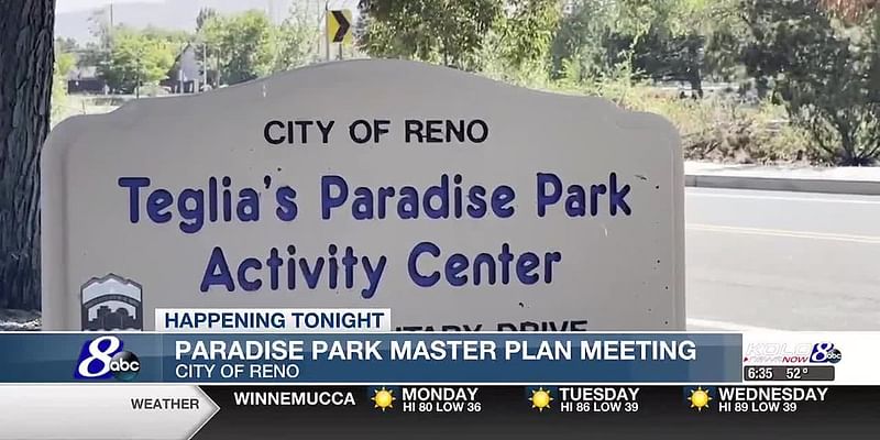 City of Reno holding Paradise Park master plan community workshop