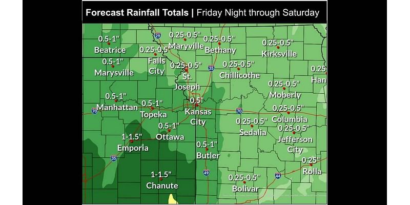 Strong weather system to move into Kansas City. Here’s when widespread rains expected