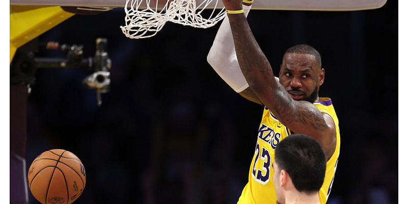 LeBron James has third straight triple-double as Lakers rally for 128-123 victory over Grizzlies