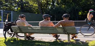 The famous naked bike ride pedals on unofficially in Portland this year