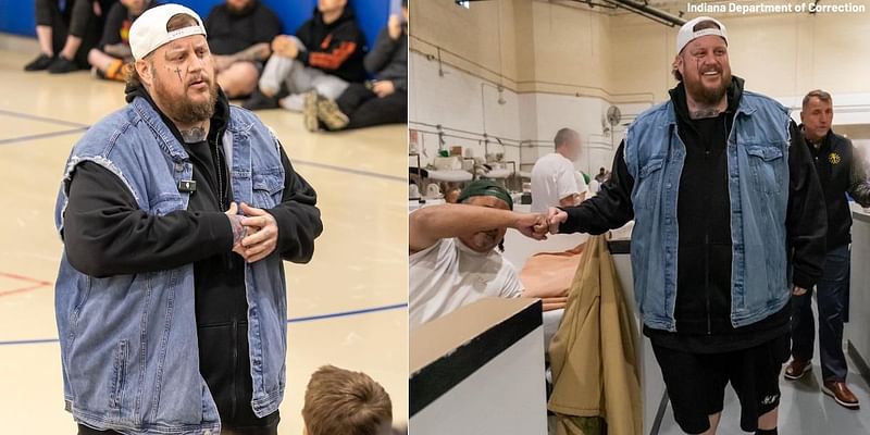 Jelly Roll visits youth, inmates at Indiana correctional facilities to share a message of hope