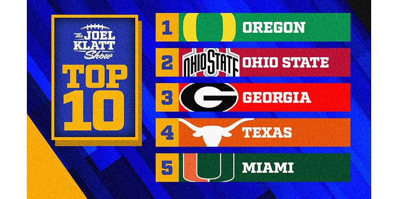 2024 college football rankings: Joel Klatt's top 10 teams after Week 10