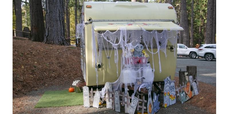 Glampers at a charming campground go all out(side) for Halloween