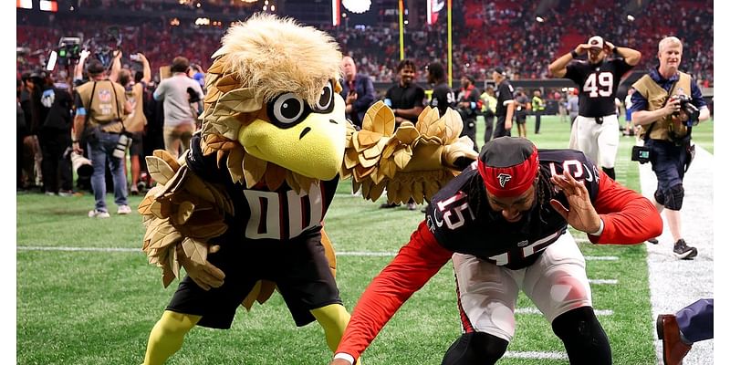 It’s all in front of the Atlanta Falcons