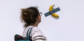 Viral, duct-taped banana may sell for more than $1M at auction at Sotheby's in New York