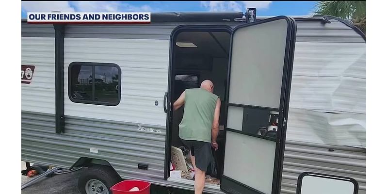 70-year-old veteran's RV home destroyed by Hurricane Debby