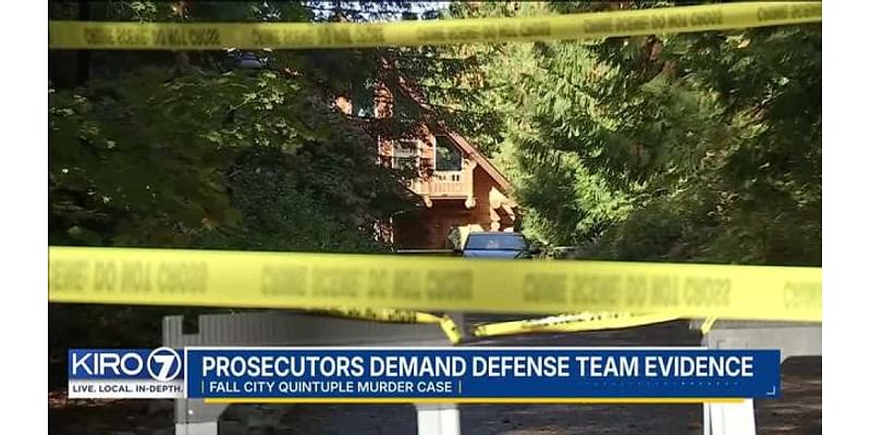 Prosecutors demand defense team evidence in Fall City murder case