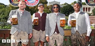 Harry Kane celebrates Bayern Munich win at Oktoberfest, Conor Gallagher scores for Atletico Madrid, Roma fans protest