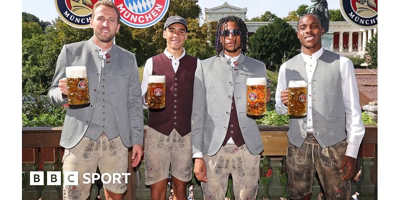 Harry Kane celebrates Bayern Munich win at Oktoberfest, Conor Gallagher scores for Atletico Madrid, Roma fans protest