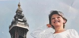 Grandmother, 67, recreates photo she took in front of Blackpool Tower as a teenager - before heading off to dance cabaret in Paris