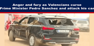 Anger and fury as Valencians curse Prime Minister Pedro Sanchez and attack his car