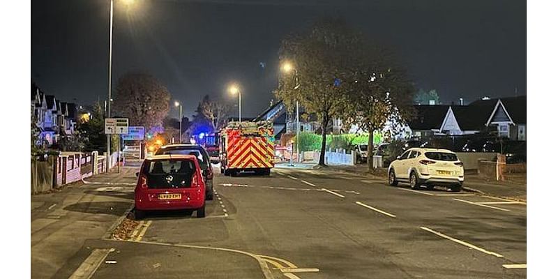 Man rescued after bungalow roof fire