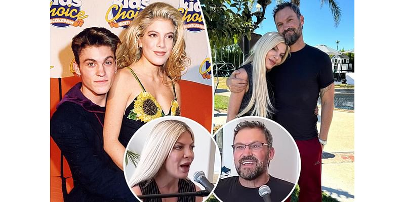 Tori Spelling details the first time she slept with ‘90210’ co-star Brian Austin Green — and he doesn’t ‘remember at all’