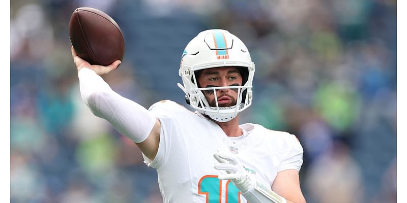 Dolphins' Skylar Thompson Out vs. Seahawks with Chest Injury; Replaced by Tim Boyle