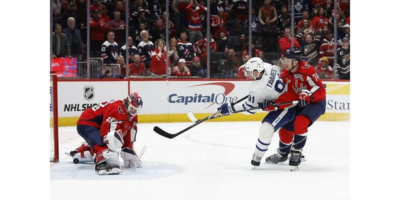 Maple Leafs score late in regulation and overtime to edge Capitals