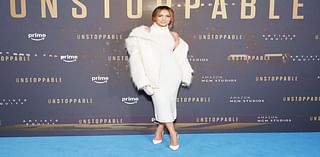 Jennifer Lopez Brings the Winter Vibes Early in Sexy White Halter Dress and Matching Fuzzy Coat