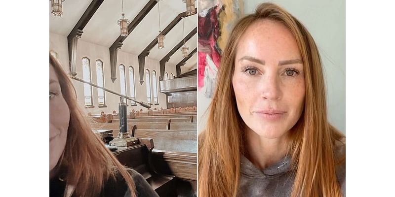 Mina Starsiak Hawk Posts Photo of Herself in an Empty Church and Asks Fans What They Think She's 'Up To'