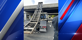 Truck strikes Route 57 bridge on Main Street in Agawam