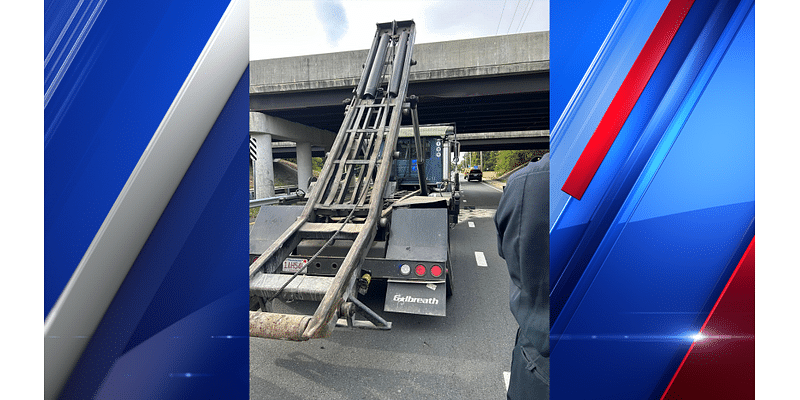 Truck strikes Route 57 bridge on Main Street in Agawam