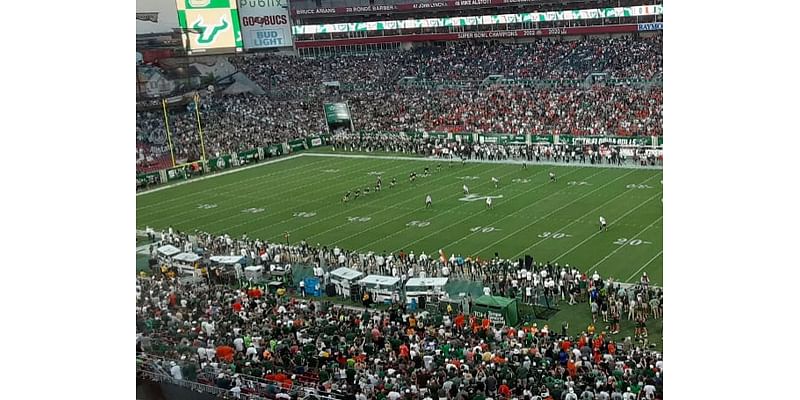 Bulls Beaten By Miami At Line Of Scrimmage; USF Students Showed Up Big Time