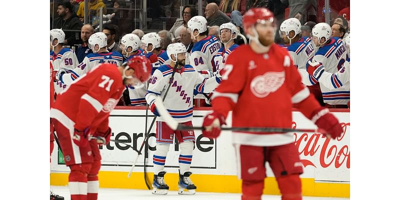 Red Wings fall to Rangers again, losing special teams battle