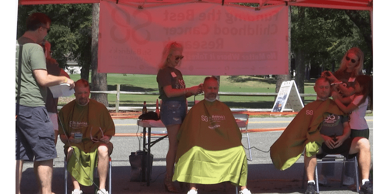 ‘Such a good cause:’ Head-shaving event raises money for childhood cancer research