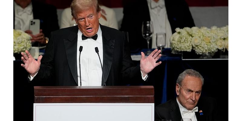 Trump delivers a pointed and at times bitter speech at Al Smith charity dinner