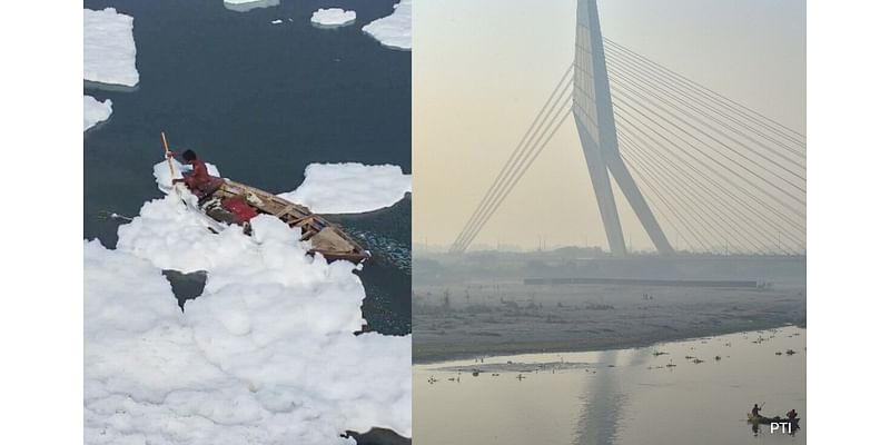 Smog Engulfs Delhi-NCR, Toxic Foam Blankets Yamuna River As Winter Approaches