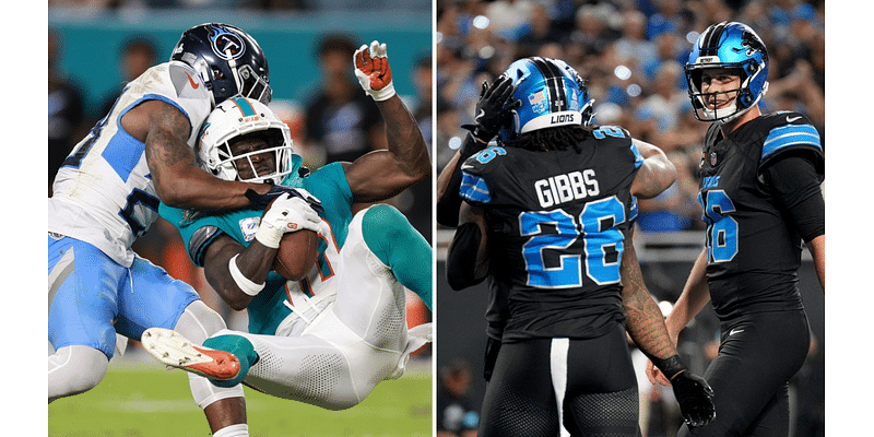 Winners, losers from Titans-Dolphins, Lions-Seahawks doubleheader