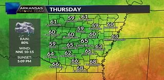 Arkansas Storm Team Forecast: Rain returns Thursday