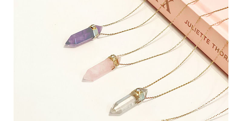 The Retreat Crystal Necklace by Maya Brenner Takes Over Hollywood