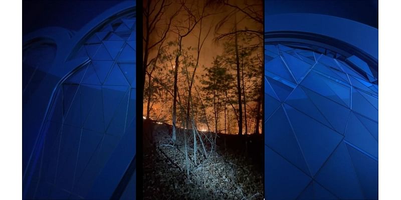 Authorities battling brush fire in Franklin