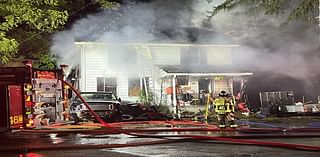 Monday morning fire in Melcroft displaces six