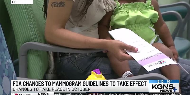 FDA introduces changes for mammograms