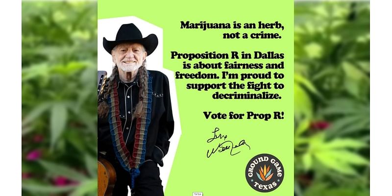 Willie Nelson endorses Dallas pot proposition ahead of election – NBC 5 Dallas