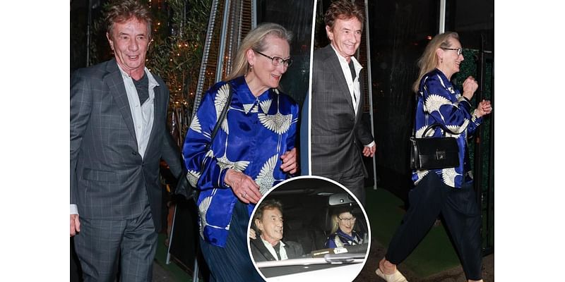 Meryl Streep and Martin Short all smiles for cozy dinner in Santa Monica after sparking romance rumors