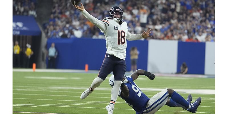 Bears see improvement in Caleb Williams’ performance, but it comes in a 21-16 loss to Colts