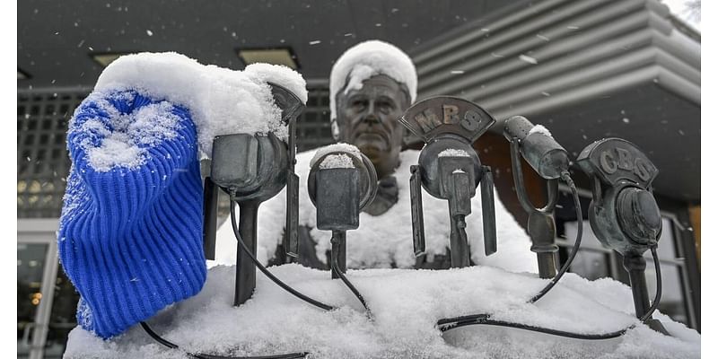 Downtown Rapid City statues dressed for another winter