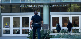 Man arrested after allegedly spray-painting "Free Palestine!" on LAPD headquarters