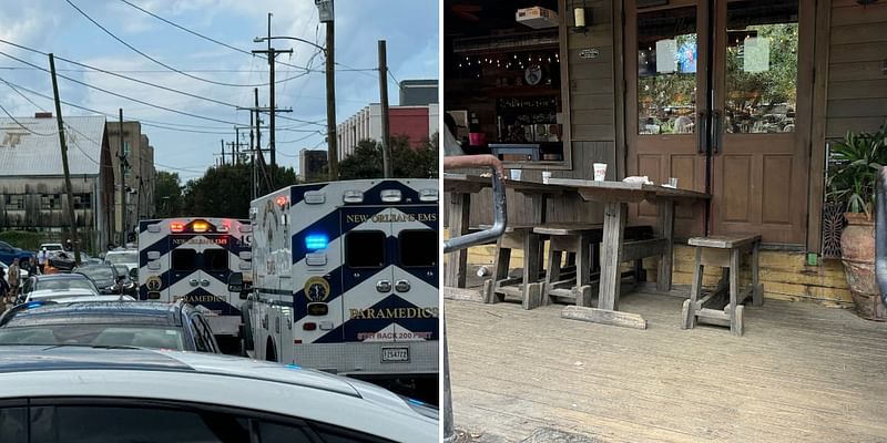 PICS: Patio buckles at New Orleans sports bar during packed Saints game