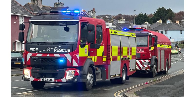 Property left badly damaged by fire