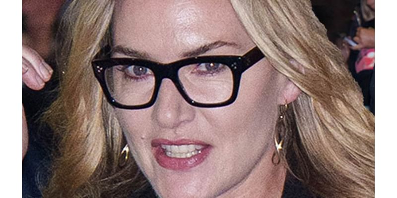 Kate Winslet is effortlessly chic in an oversized black blazer as she continues to promote her new film Lee in New York