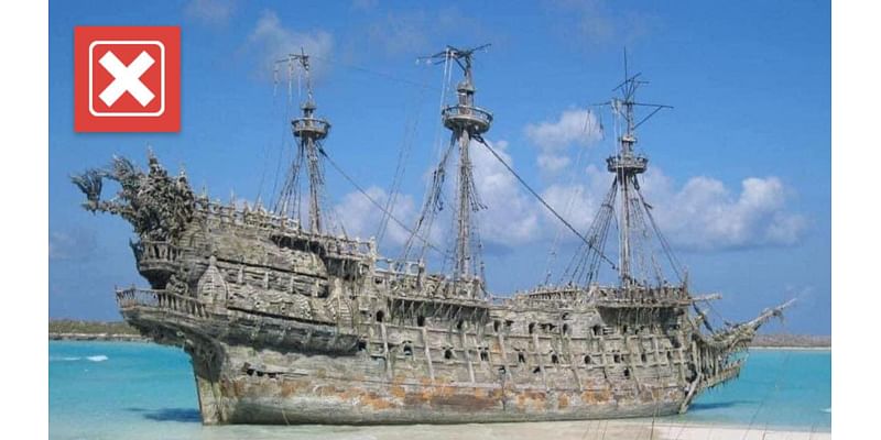 No, post about 1700s ghost ship washed ashore near St. Augustine after Hurricane Milton isn't true