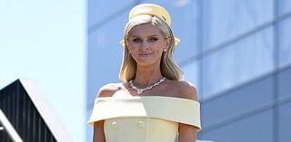 Hilarious moment Nadia Bartel's boyfriend ruins Nicky Hilton's photoshoot at the Melbourne races