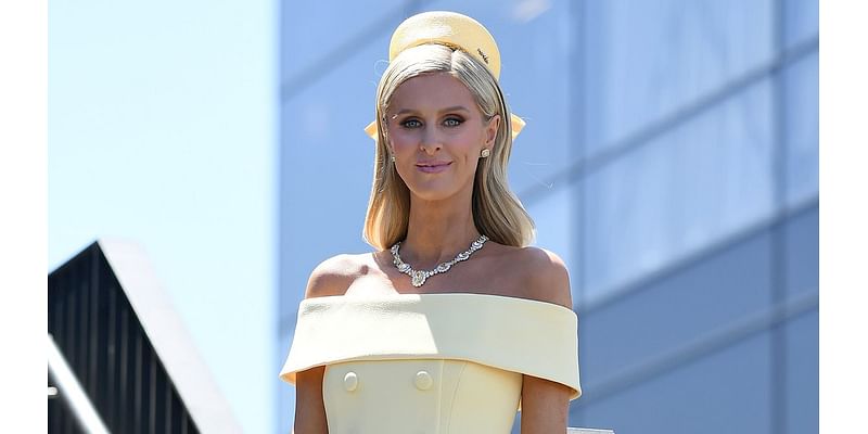 Hilarious moment Nadia Bartel's boyfriend ruins Nicky Hilton's photoshoot at the Melbourne races