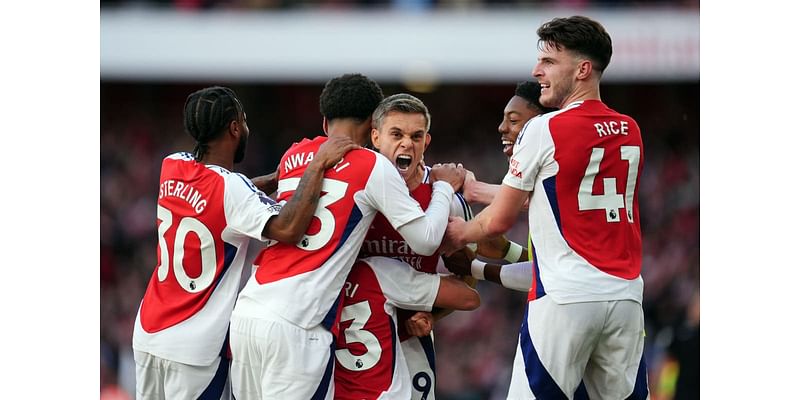 Arsenal beat Leicester late on after Manchester City draw at Newcastle