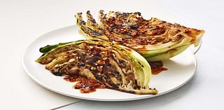 Charred Cabbage with Garlic Chutney