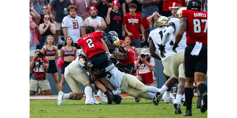 NC State QB Grayson McCall carted off after fierce hit