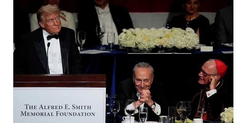 Trump roasts absent Harris at Al Smith dinner